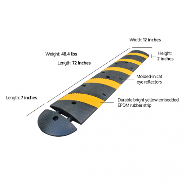 6’ Economy Recycled Rubber Heavy