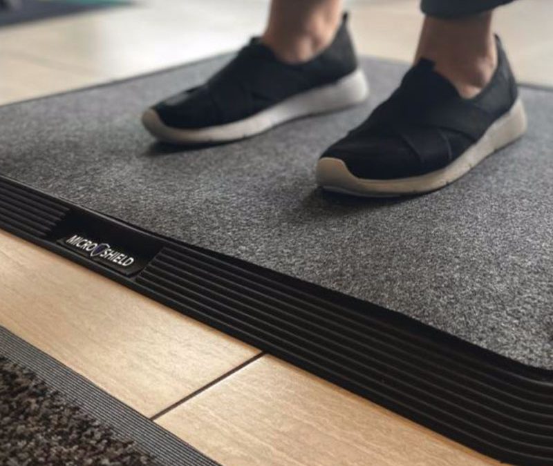 Sanitizing Floor Mat. Disinfectant mat