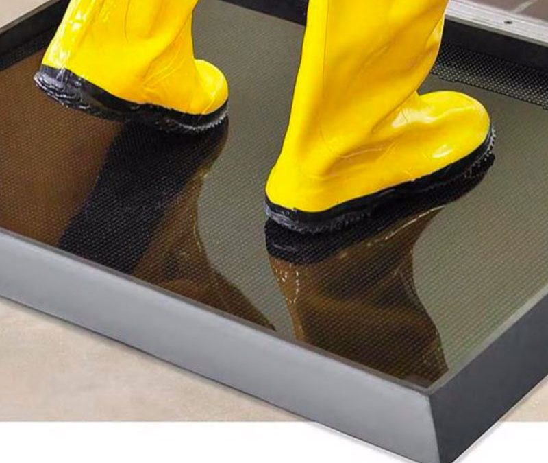 Sanitizing Footbath Tall Wall